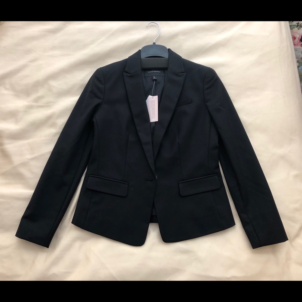 Banana Republic Blazer Black 2P
